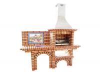 Ref. 251 - 226 cm x 75 cm x 220 cm, CxLxA | Grelhador 60 cm x 40 cm, CxL